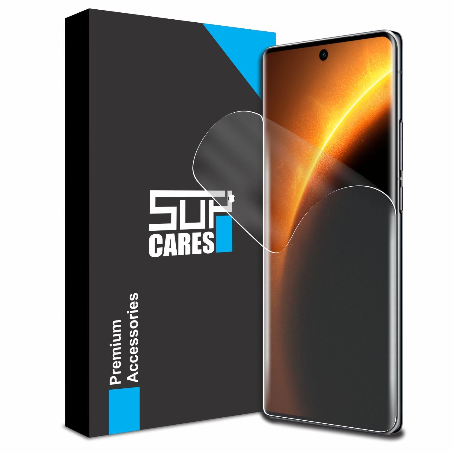 SupCares TPU Anti Glare Matte Unbreakable Membrane Screen Protector for Vivo X100 5G and Vivo X100 Pro 5G (6.78 Inch) with Easy-Self Installation Kit | Transparent (B0D95VY1KJ) Amazon Price History, Amazon Price Tracker