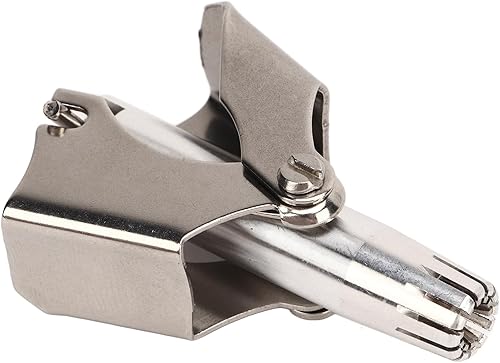 Miniatura 7 de Recortadora de vello de nariz para hombres, removedor manual de vello de nariz de acero inoxidable, 360 grados, cortador de pelo de nariz de 12