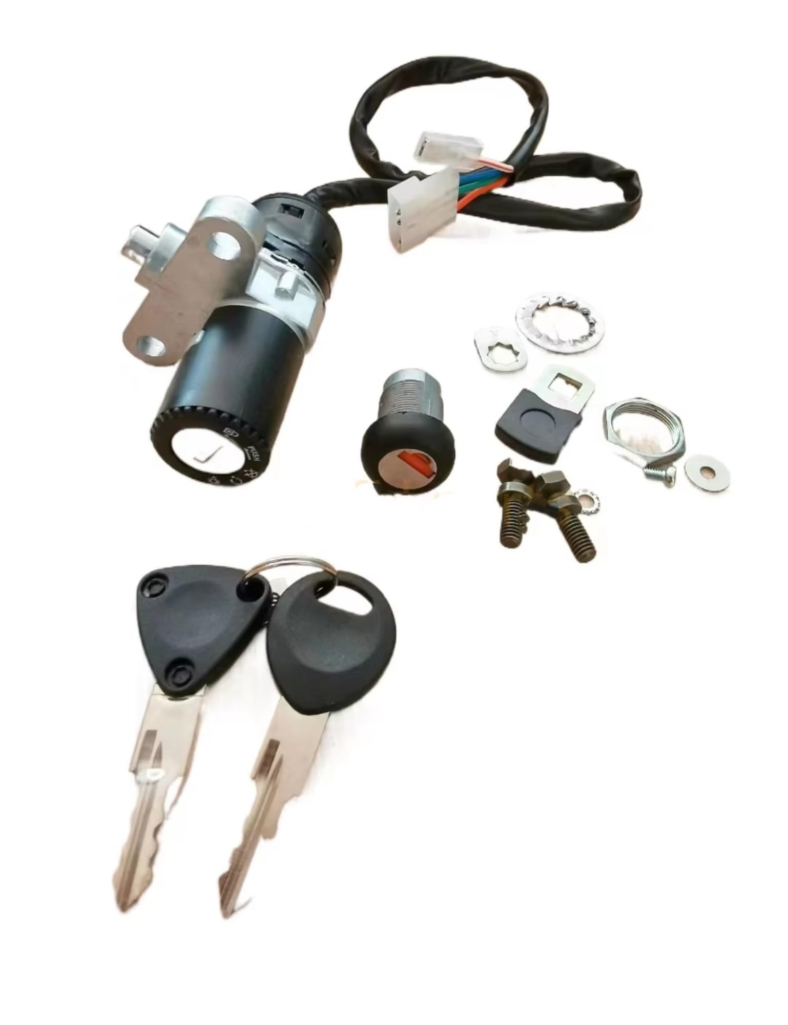 per DERBI per Senda 2003 per Beta RR50 per dal 2012 RICAMBI Moto Set BLOCCASTERZO Interruttore Principale Kit Blocco Interruttore Accensione Moto