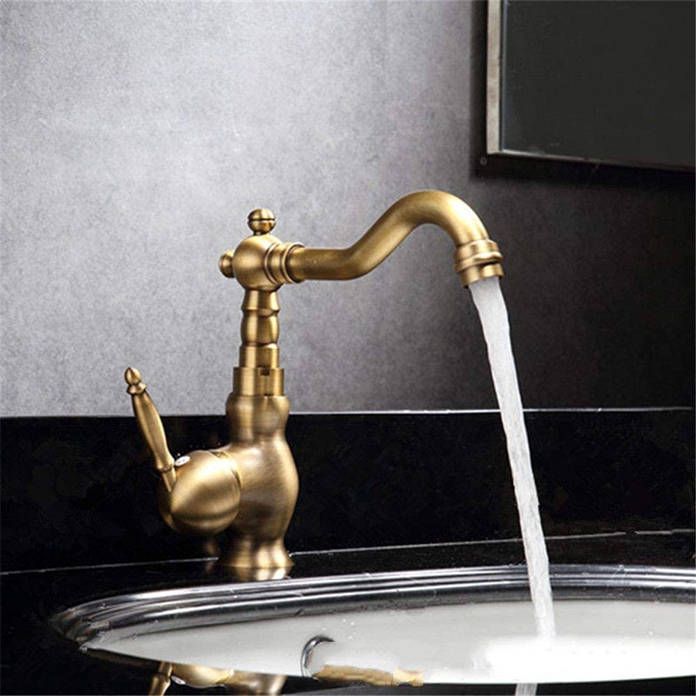 Robinet de cuisine haut en cuivre pour laver les grands plats facilement