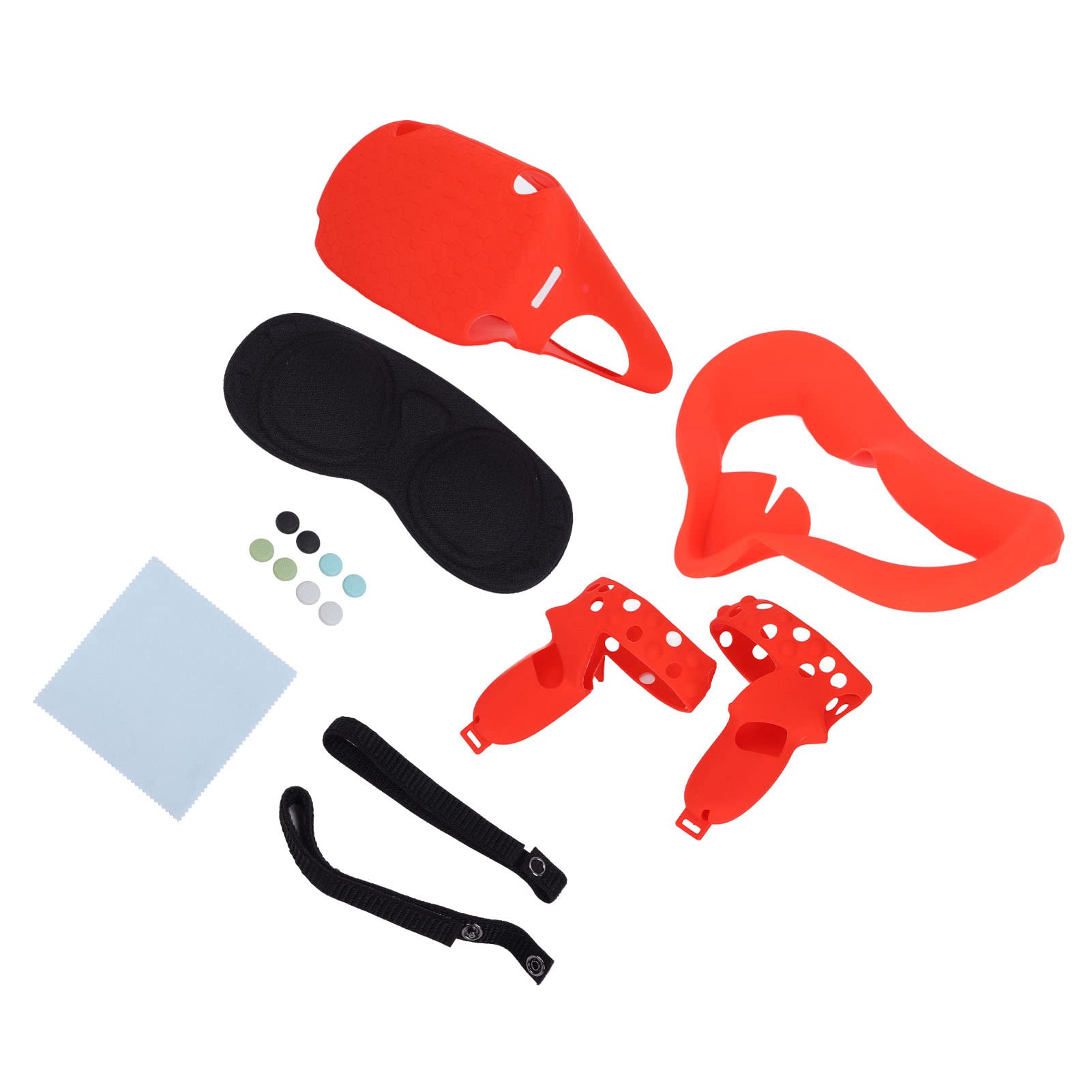 SENECESLI Juego de Accesorios para Gafas VR, Kit Completo de Protección de Silicona para Auriculares 2 con Cubiertas Protectoras 13 en 1 Que Incluyen Protector de Lente, Máscara Facial, Cubiertas de