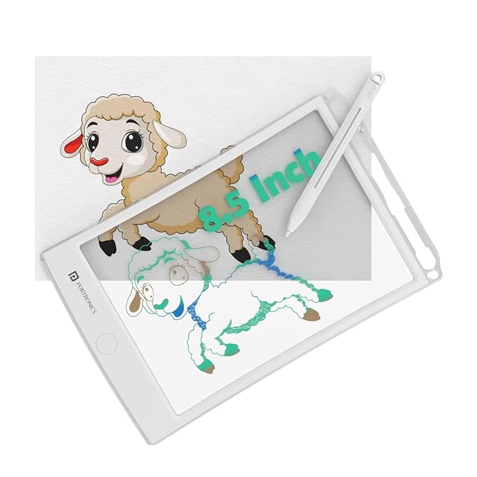 Portronics Ruffpad One Transparent Multicolor LCD Writing Pad with 8.5