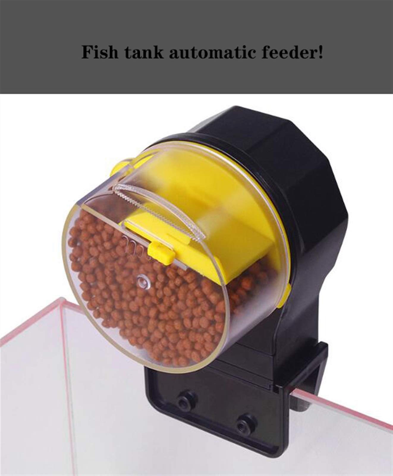 Automatic Fish Feeder Alimentatore for Pesci con temporizzazione Intelligente mangiatoia Alimentatore Automatico Elettrico programmabile a Prova di umidità for Acquario