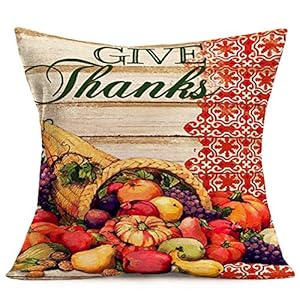 Fukeensetof4happythanksgivingturkeypumpkinthrowpillowcoverautumnharvestsunflowerfruitsvintagefallfarmhousedecorativepillowscushioncovercottonlinen18x18pillowcasegivethanks Urban Country Home Decor Fukeen set of 4 happy thanksgiving turkey pumpkin throw pillow cover autumn harvest sunflower fruits vintage fall farmhouse decorative pillows cushion cover cotton linen 18×18 pillowcase give thanks urban country home decor