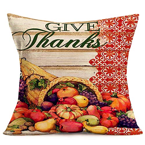 Fukeensetof4happythanksgivingturkeypumpkinthrowpillowcoverautumnharvestsunflowerfruitsvintagefallfarmhousedecorativepillowscushioncovercottonlinen18x18pillowcasegivethanks Urban Country Home Decor Fukeen set of 4 happy thanksgiving turkey pumpkin throw pillow cover autumn harvest sunflower fruits vintage fall farmhouse decorative pillows cushion cover cotton linen 18×18 pillowcase give thanks urban country home decor