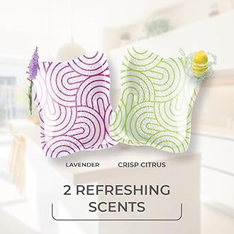 O-Cedar EasyWring RinseClean Microfiber Spin Mop & Bucket Floor Cleaning System with 1 Extra Refill with Citrus and Lavender Pacs (Variety Pack)