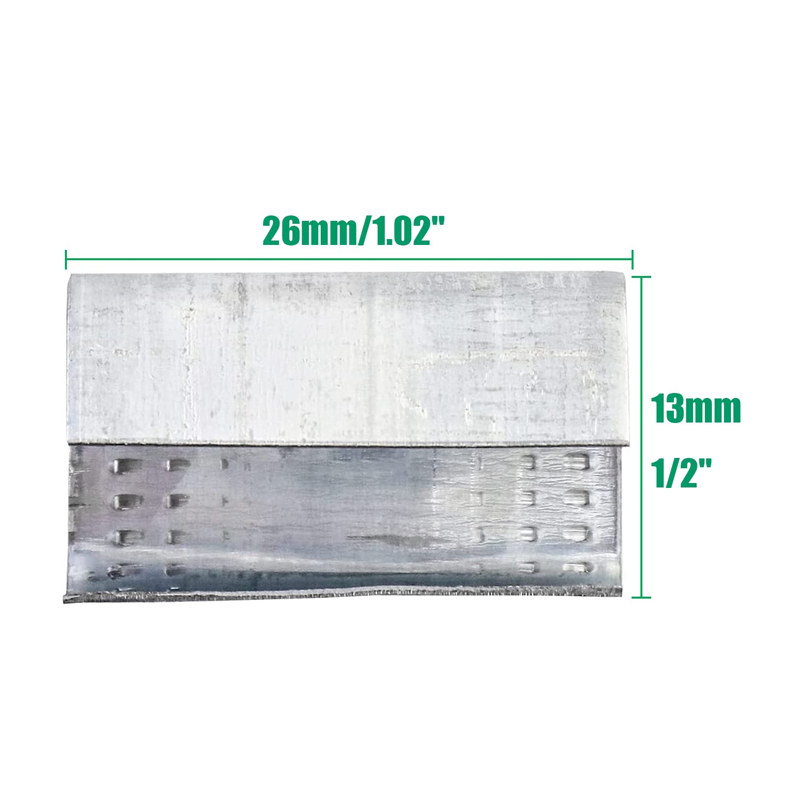 2000 Stück 13mm Verschlusshülsen für PP/PET Umreifungsband, ca. 6kg