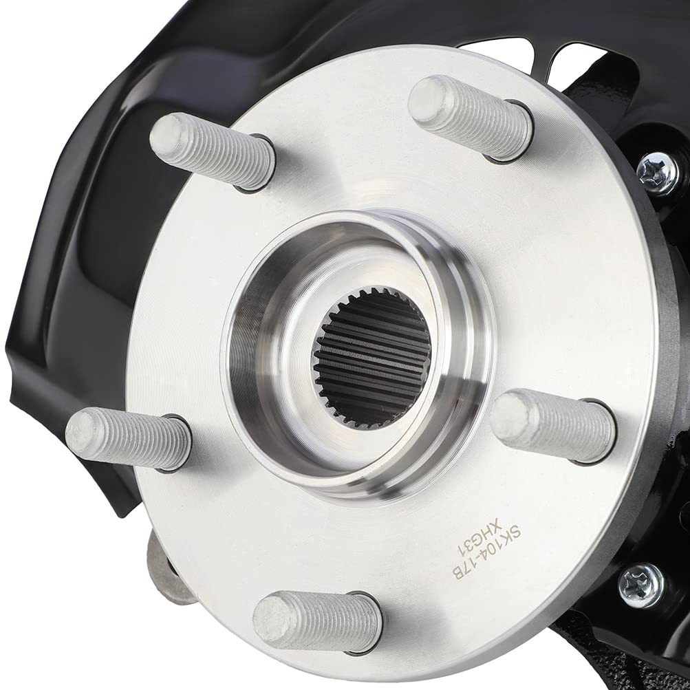 FWD Front Right Passenger Side Wheel Bearing Hub & Steering Knuckle Assembly For Toyota Sienna 2004-2010