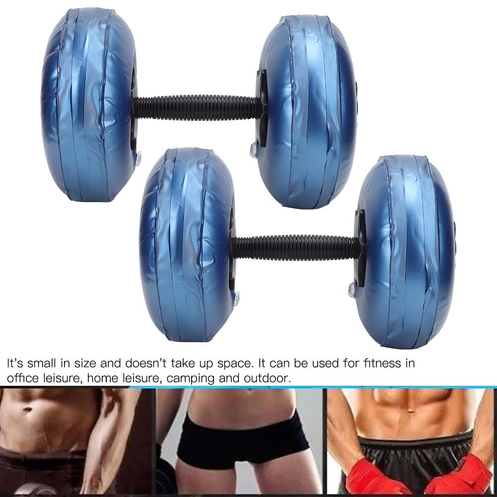 Hantle wypełnione wodą 8-10 kg Woman Fitness Przenośne regulowane hantle wypełnione wodą do treningu podnoszenia ciężarów (8-10 kg-niebieski)