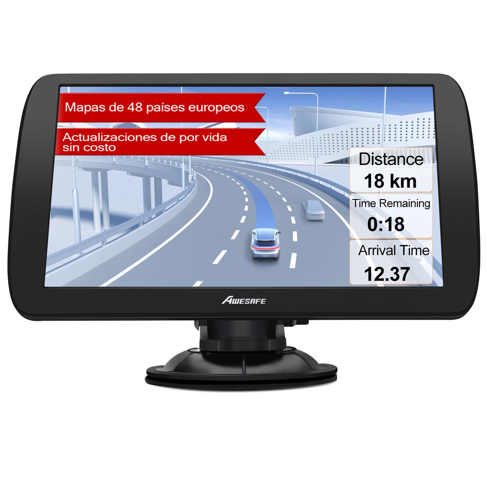 Navigatore GPS Auto 9 Pollici Getdoublerich - Mappe EU/UK 2024, Multilingue