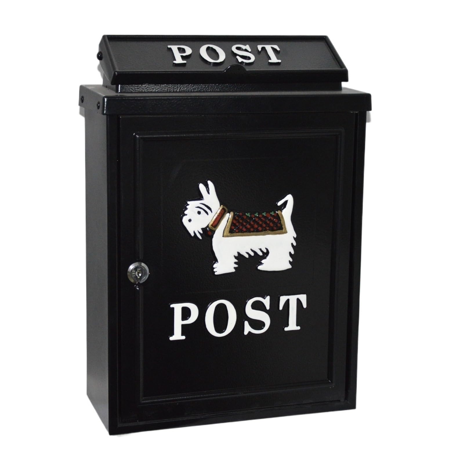 Post Box Villa Letter Box Rain-Proof Old-Fashioned Mailbox Outdoor Creative(Puppy spot)