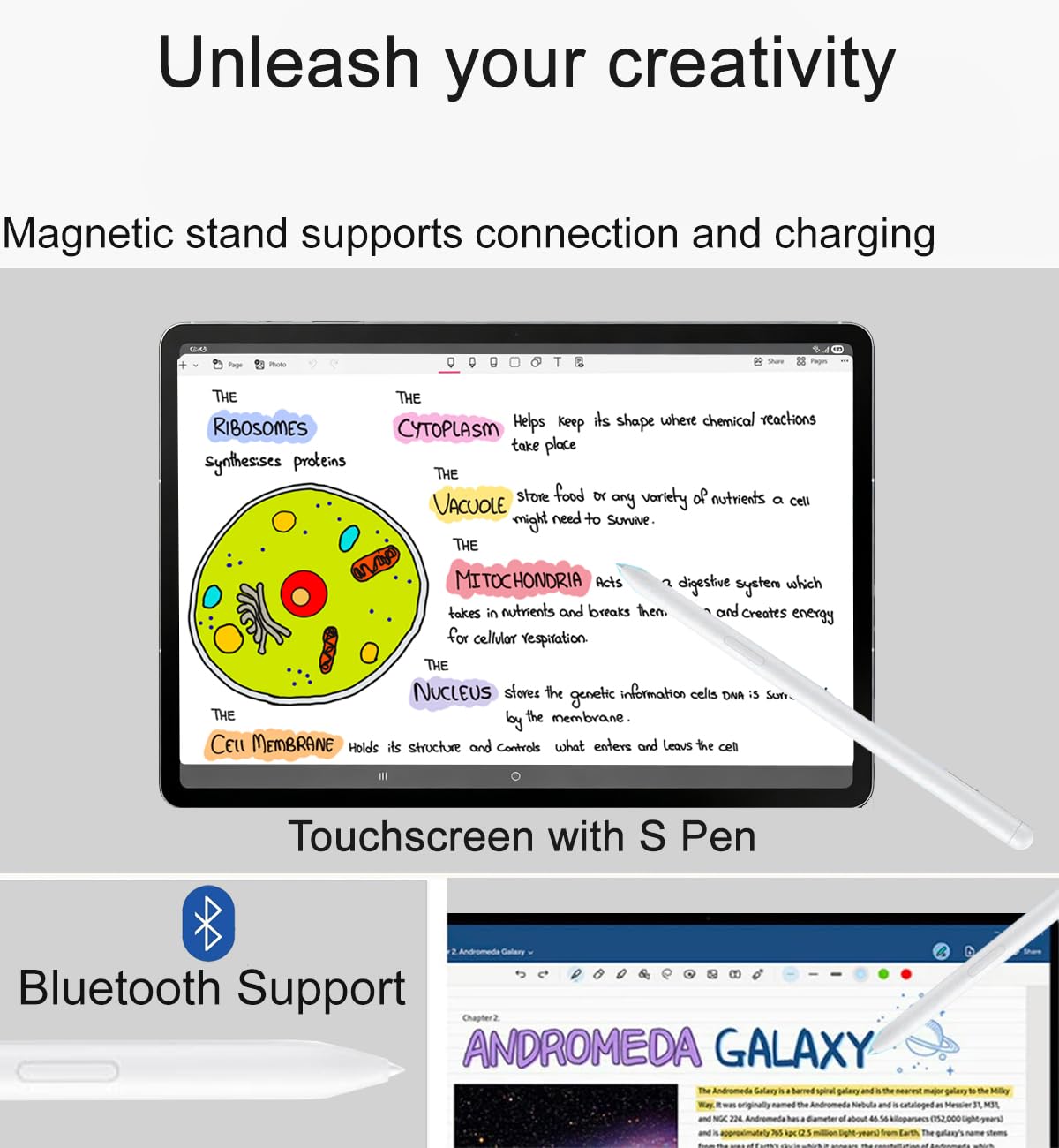 Samsung Galaxy Tab S10 FE Android Tablet (10.9" 2K+ Touchscreen, 8-Core, 8GB RAM, 384GB Storage (128GB+256GB SD Card)), S Pen, Long Battery Life, Dual Cameras, Lightweight, SM-X520, NA Version, Gray Product Image 3