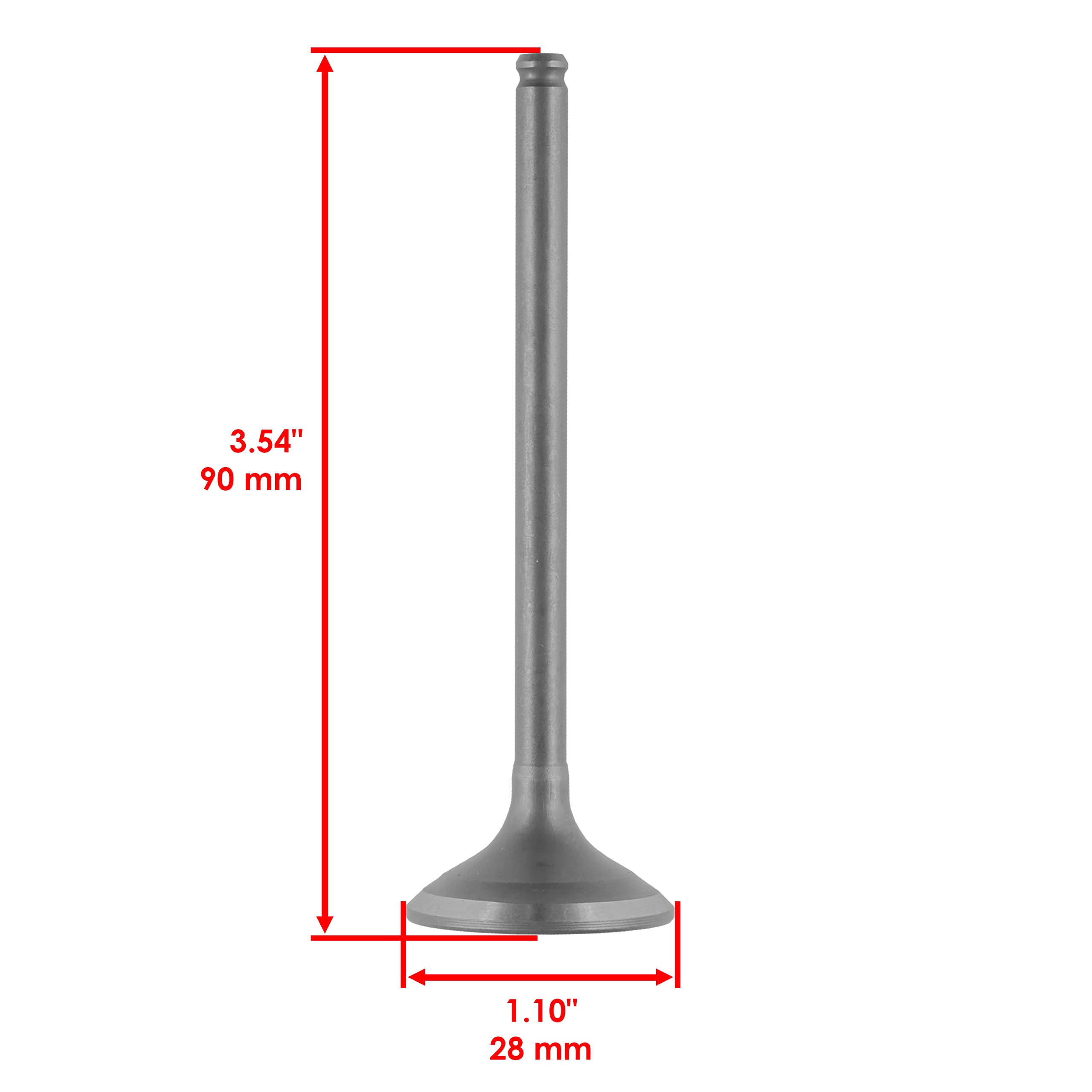 Cylinder Head & Valve Cover Gaskets For Honda Fit Caltric Intake Valve Compatible With Honda Fourtrax 250 Trx250X 2X4 1987 1988 1991 1992 Cylinder Head & Valve Cover Gaskets For Ford E-250 - Foto 14