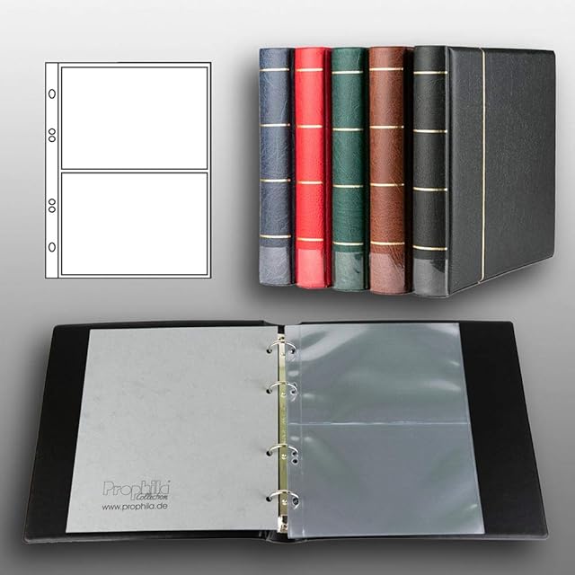 Prophila Album na pocztówki z 20 kieszeniami na 40 pocztówek