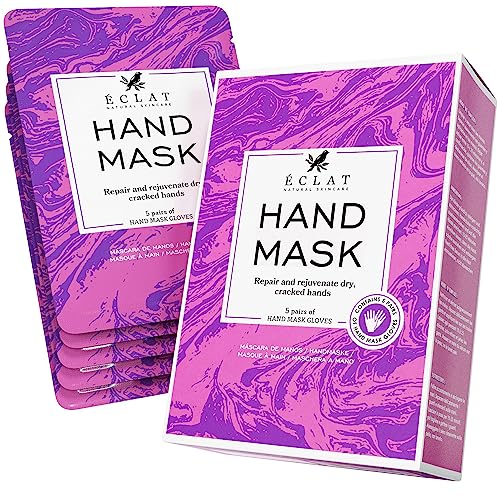 Hand Mask Gloves with Shea Butter – Hand Masks Moisturizing Glove for Dry Hands, Hydrating and Regenerates Dead Skin, Hand Care Moisture Gloves for Dry Hands, Safe for All Skin Types, 5 Pairs
