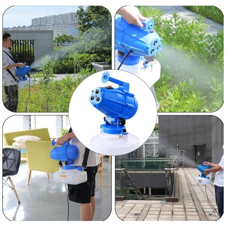 Nebulizzatore Disinfezione Professionale, Spruzzatore Elettrico, Spruzzatore Disinfettante per Luoghi Pubblici/Giardino/Industriale - Nebulizzatore da 5 L di Capacità per Disinfezione (Blu)