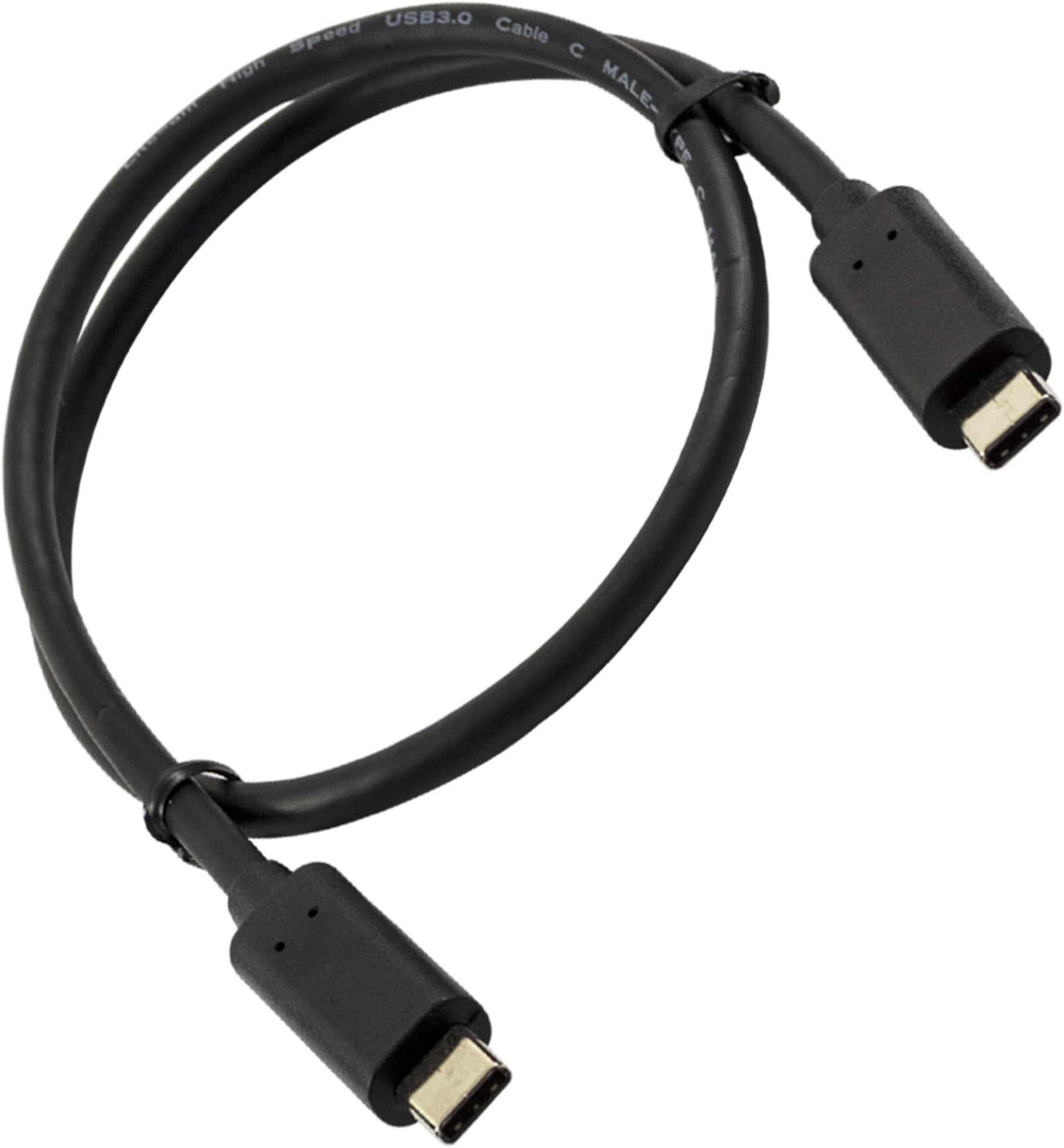 0.5m Type C to Type-C Fast Charging Black Cable Charge & Data Sync Short Lead For OPPO A38 A78 5G