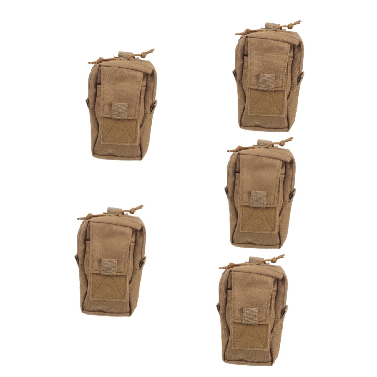 ibasenice Portamonete da Appendere sospeso Piccolo Campeggio Palestra marsupi da Cintura per Uomo Borsa per Cellulare Borsa appesa Custodia Panno Oxford Khaki