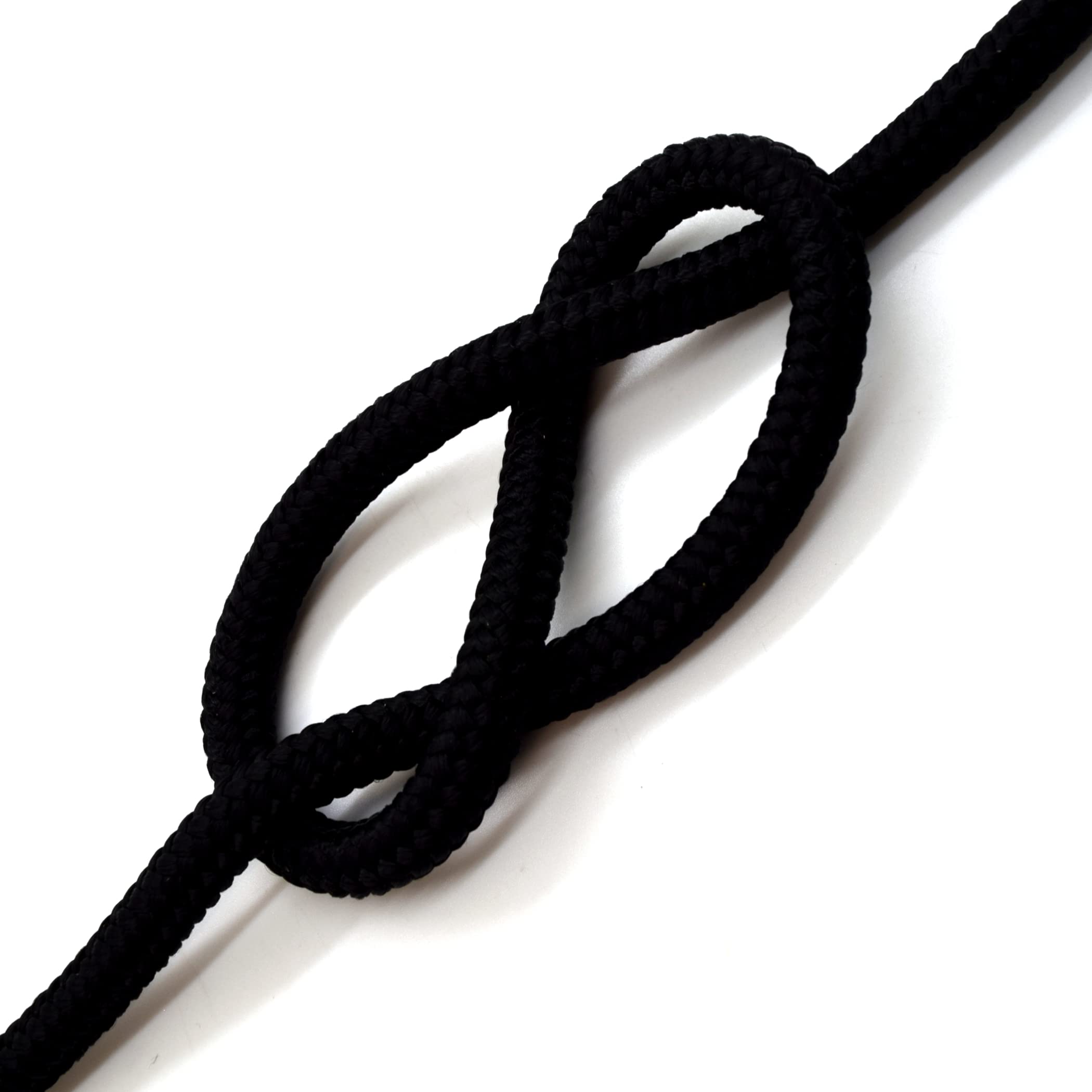 Soladirect Black Polypropylene Rope, Solid Braided Poly Rope Cord Twine For Boat Yacht Dock Line Camping Washing Line (3 Mm X 20 Metres / 65.6 Ft)