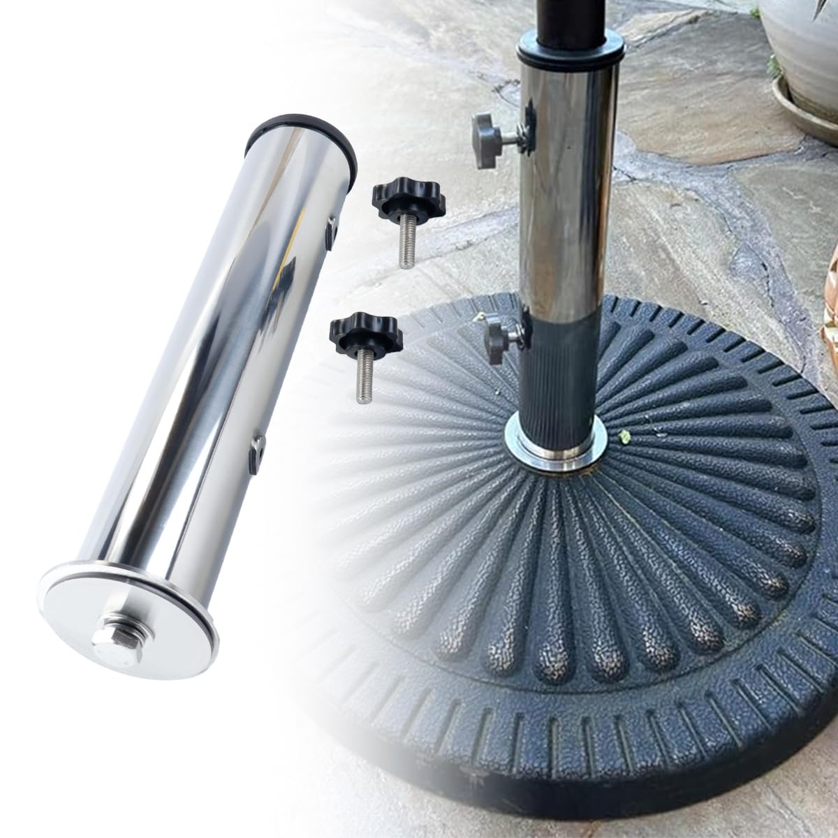 Stojaki na parasole ogrodowe dostarczane z pierścieniem redukcyjnym 32/39/49 mm Stojak na parasol granitowy, płyta żelazna, płyta betonowa