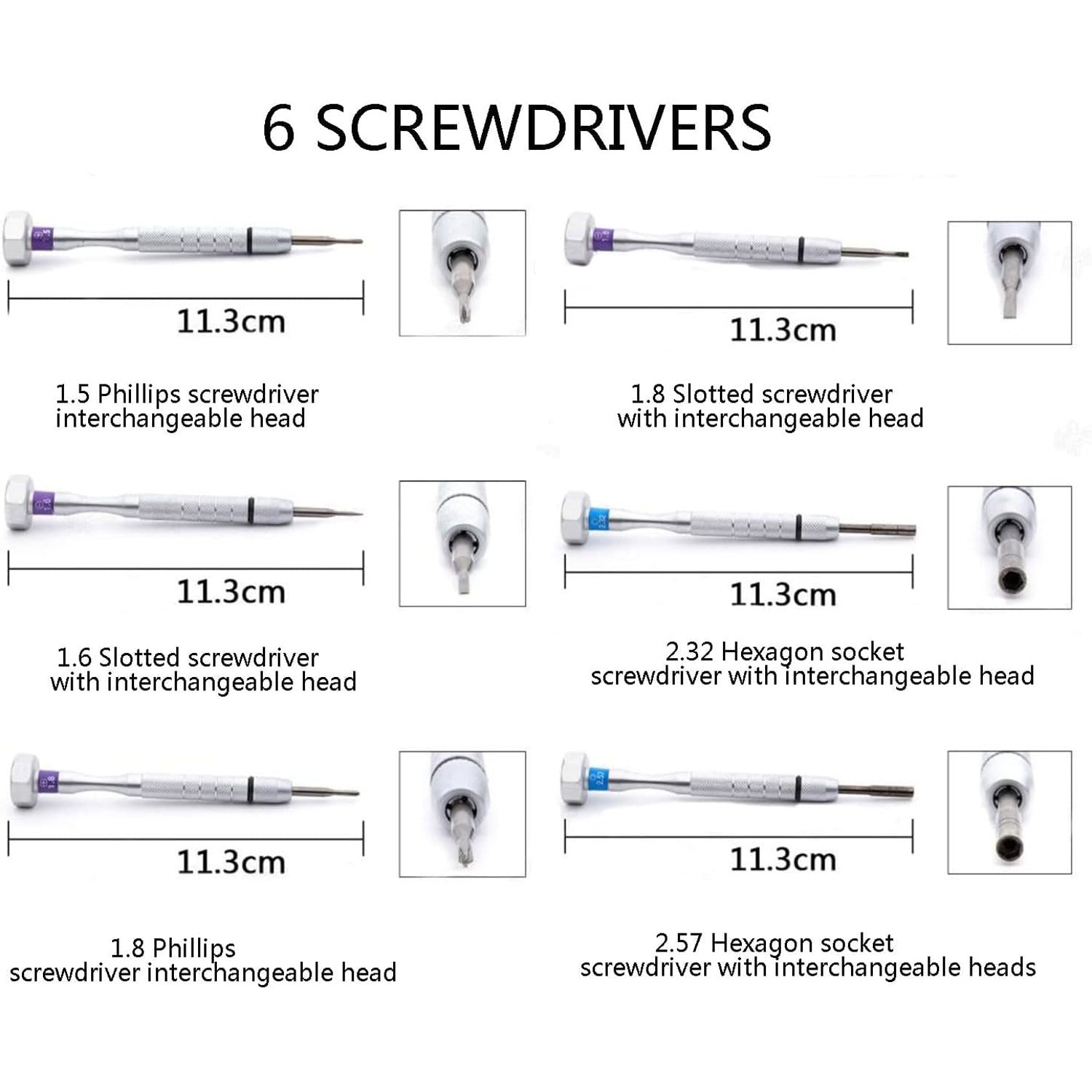 Kit de herramientas de reparación de lentes, acero inoxidable, 15 piezas con 9 alicates y 6 destornilladores, herramientas de ajuste óptico para reparación y mantenimiento de gafas