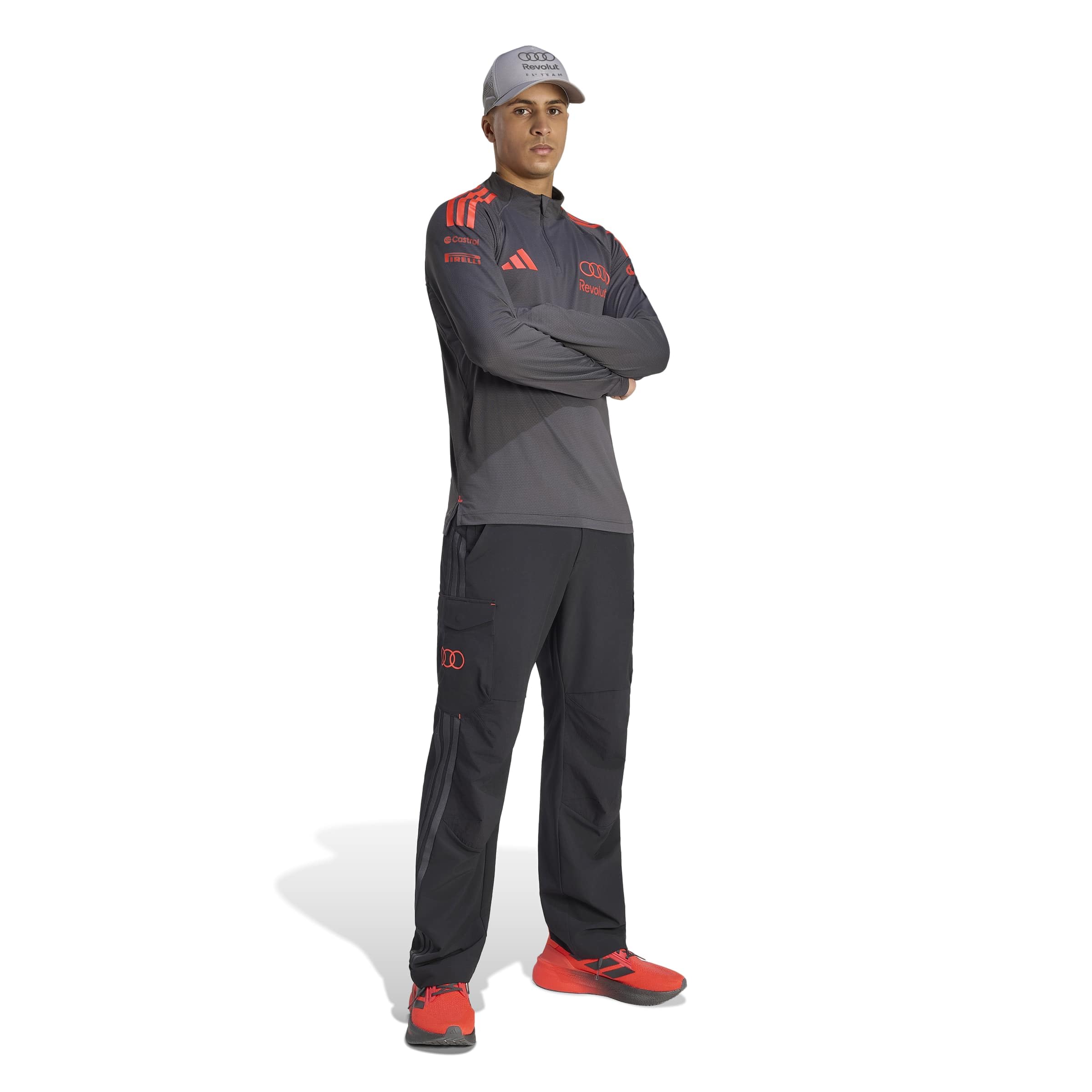 adidas Men's Audi REVOLUT F1 Team Mechanics 1/4 Zip