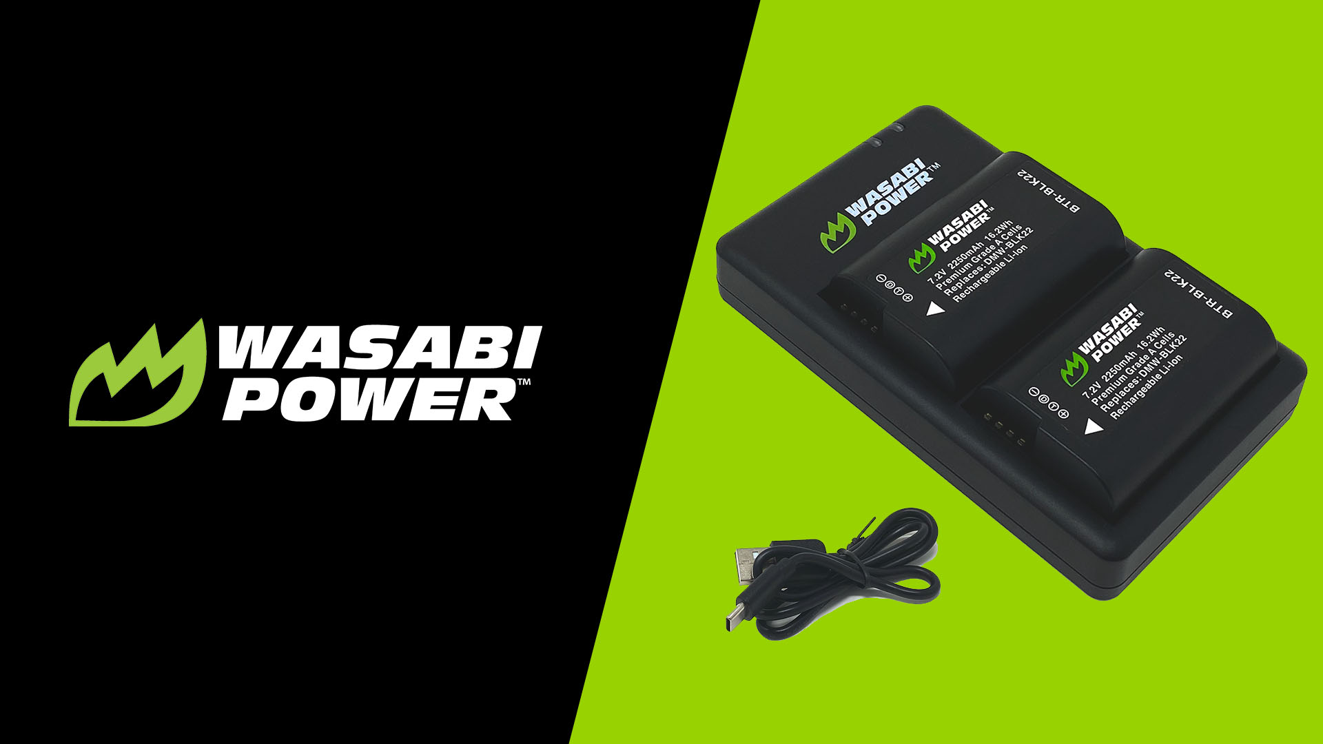 Amazon.com : Wasabi Power Battery (2-Pack) and USB-C Dual Battery