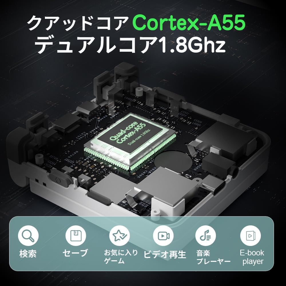 Amazon | Miyoo Flip V2 Whatskoハンドヘルドゲーム機 Linuxシステム