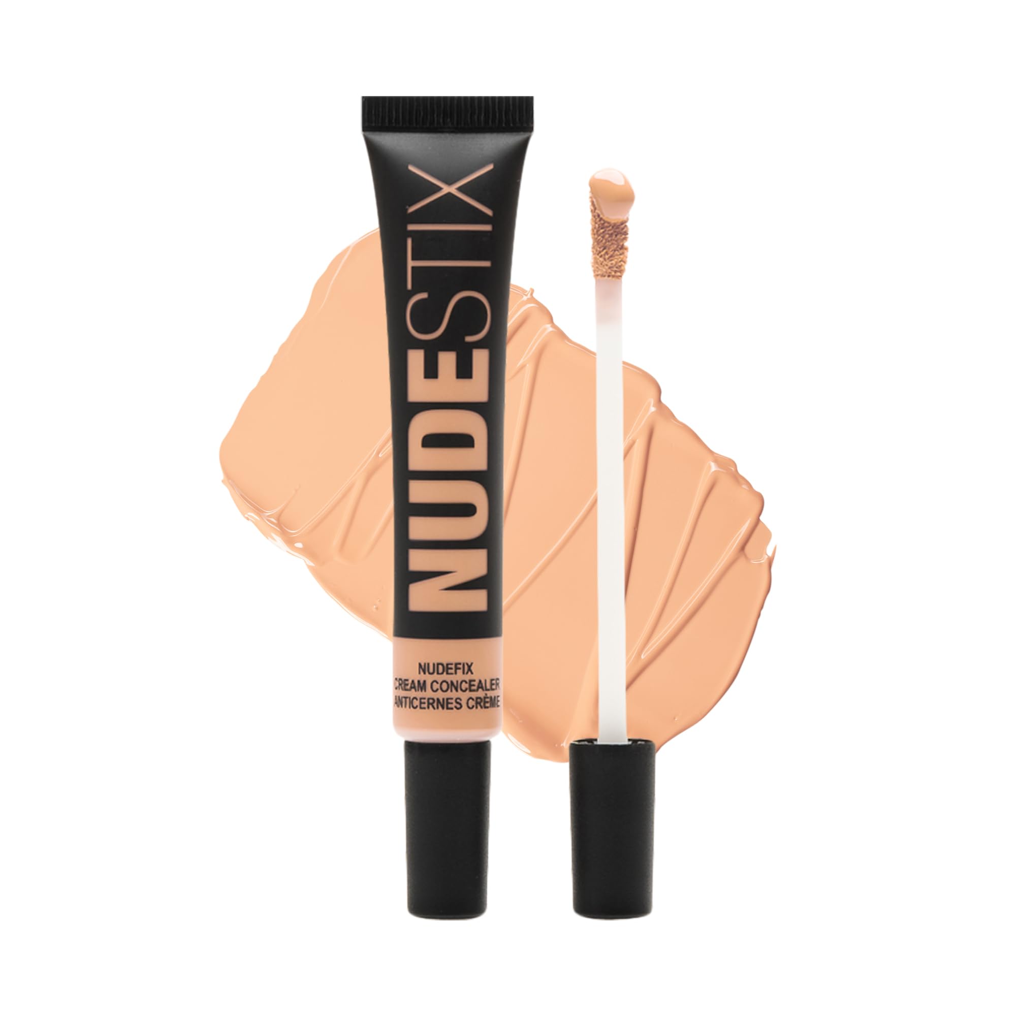 NudestixNUDEFIX Cream Concealer – Hydrating, Buildable Liquid Concealer for Dark Circles, Redness & Blemishes | Skincare-Infused, Natural Finish | Clean, Vegan & Fragrance-Free