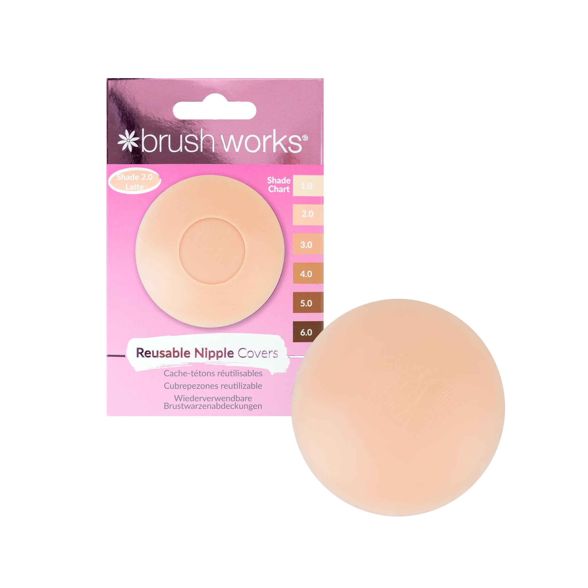Brushworks Reusable Silicone Nipple Covers