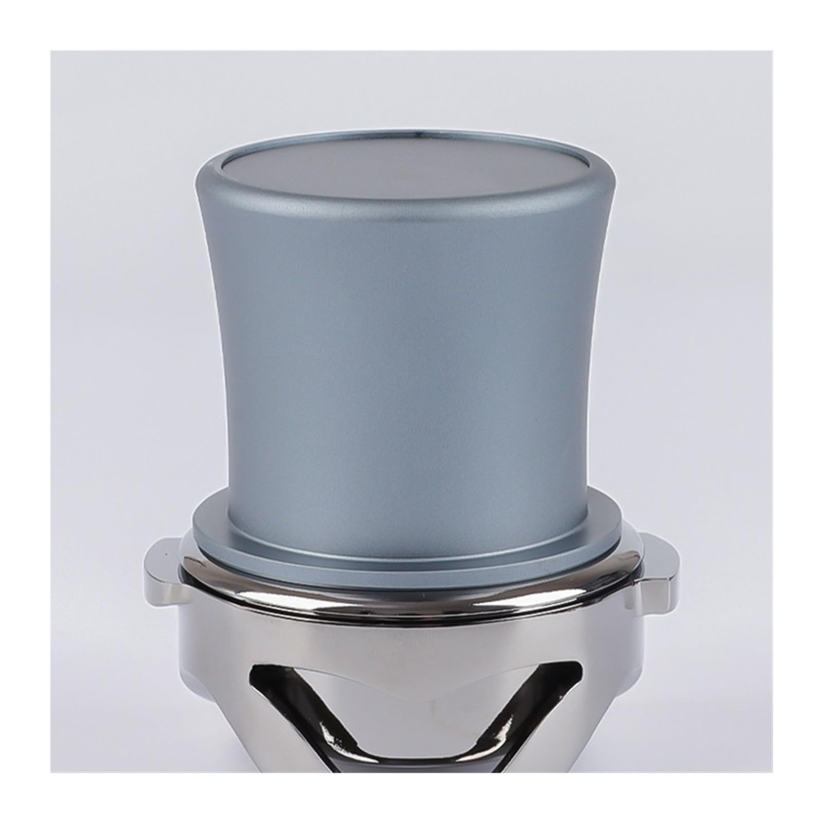 Taza Dosificadora De Café Resistente For Máquina De Café Expreso, Herramienta De Medición De Polvo Con Molinillo De Aleación De Aluminio De 58/53 / 54 / 51mm For Baristas De Cafetería(Silver-58mm)