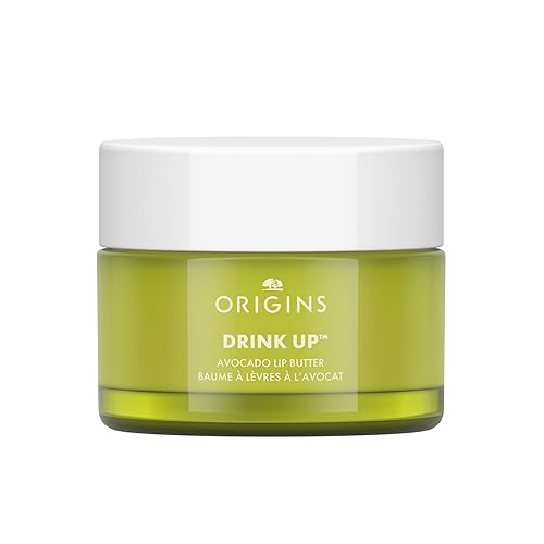 Origins Drink Up - Bálsamo labial nutritivo de aguacate y manteca labial, unisex, 0.5 onzas