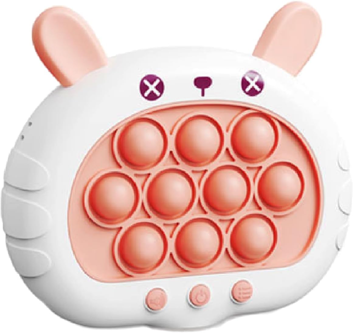 TERRIFI Creative Stress Relief Toys,Breakthrough Puzzle Pop Button Gopher Game Machine - Fun Fidget Toy for Kids & Adults,Party Favor Gift (Pink Rabbit)