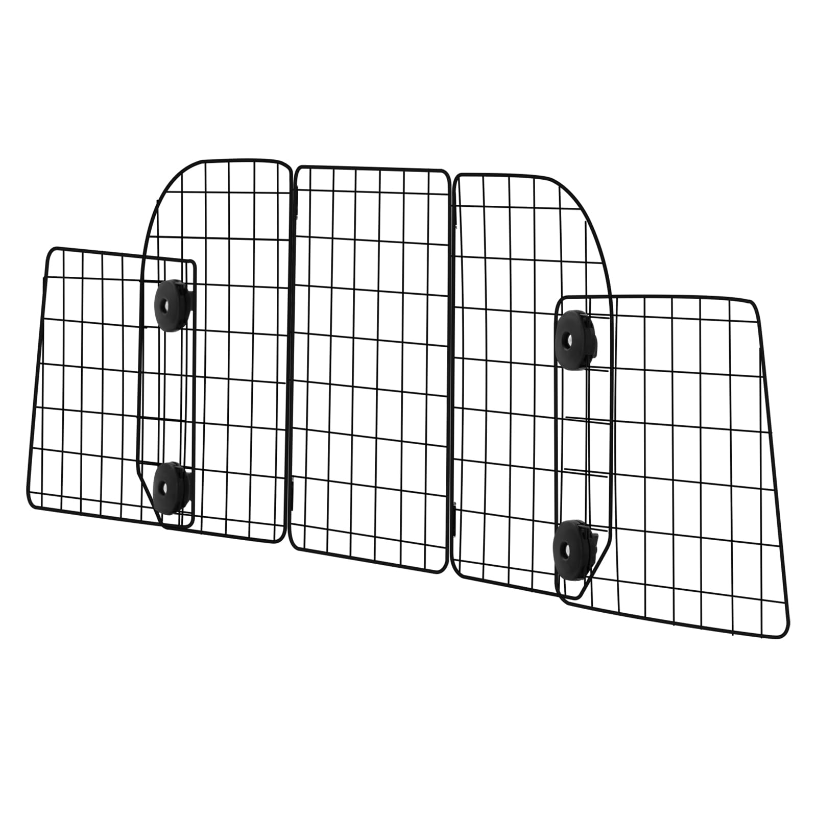 VEVOR Barrière de Voiture pour Chien Réglable 97,2-156,5 cm, Grille Pare-Chien en Treillis Métallique Robuste pour Siège Arrière, Universel pour Animaux de Compagnie, SUV, Berline, Camions, Véhicules