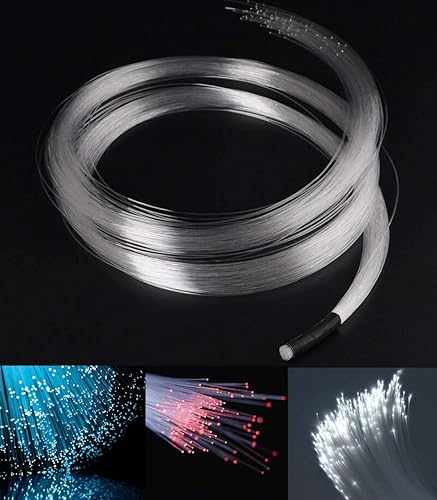 AZIMOM PMMA 50pcs 0.03in 6.5ft Plastic Fiber Optic Lights Cable