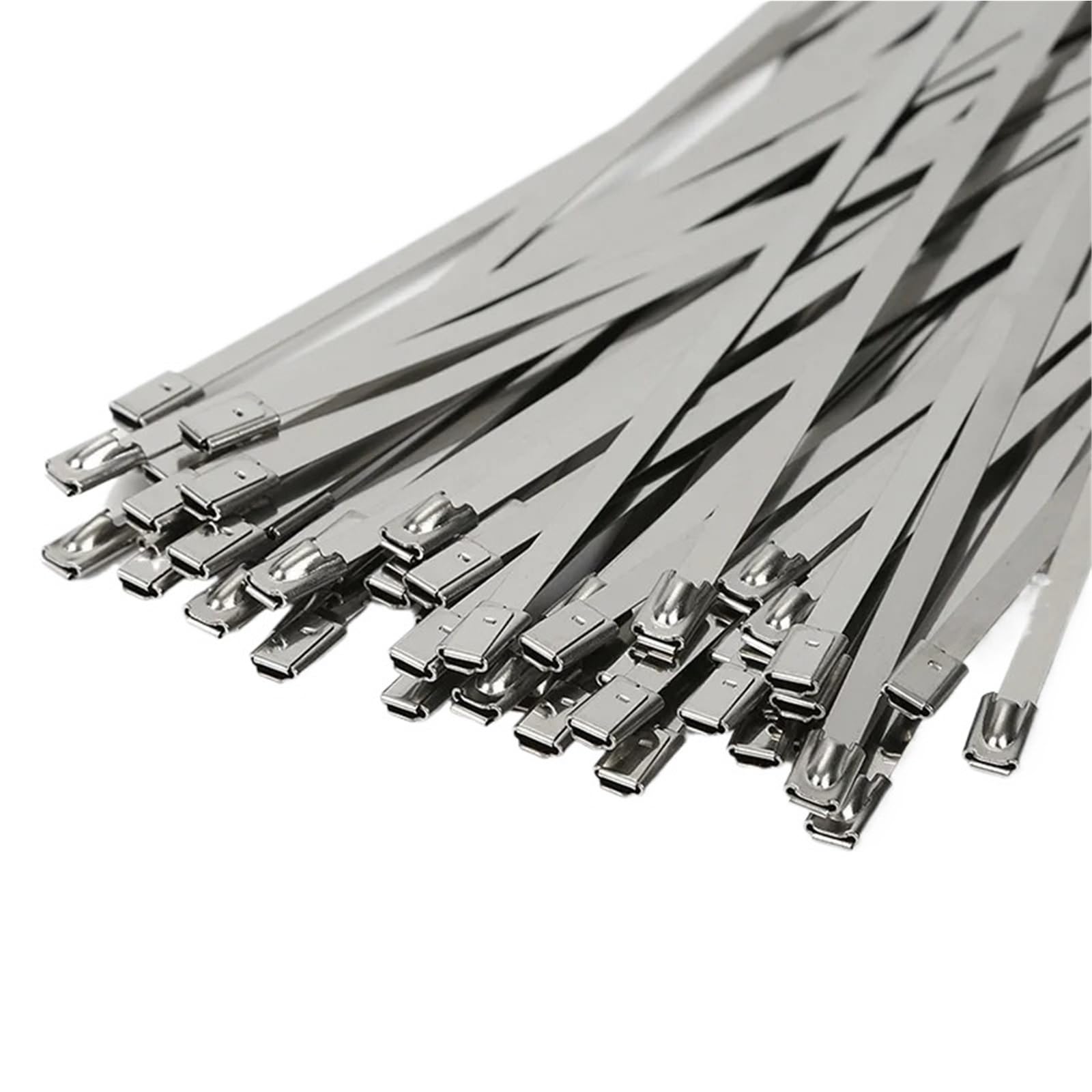 300 fascette fermacavi da 4,6 mm, in acciaio inossidabile 304, multifunzione, autobloccanti, per interni ed esterni (4,6 x 200 mm)