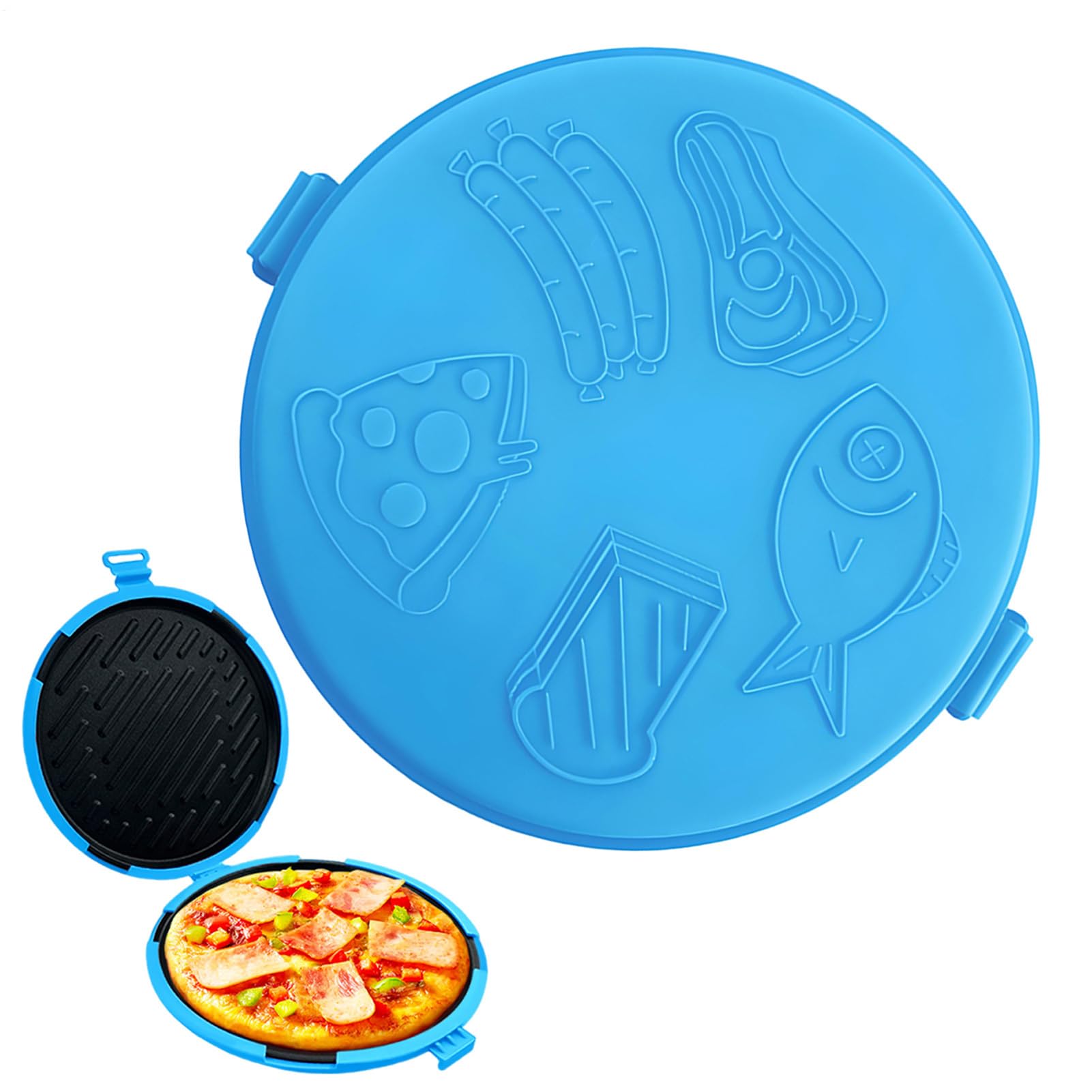 Bandeja para hornear sándwiches en microondas Plancha de calentamiento | Tostador de pan para microondas para Horno Cocina Hogar Escuela Dormitorio Desayuno Repostería Cocinar