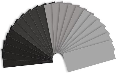 Extra Fine Sandpaper Assortment, Wet Dry Sand Paper 9 x 3.6 Inch