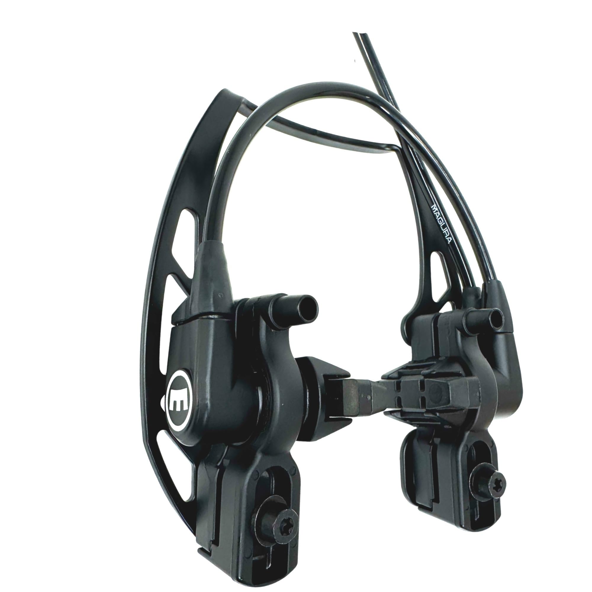 HS11 Hydraulische Fahrrad Felgenbremse Carbotecture Set Evo2 Trekking City Ebike Tour Bremse Vorne und Hinten Komplettset Kompatibel mit Magura HS22 HS33
