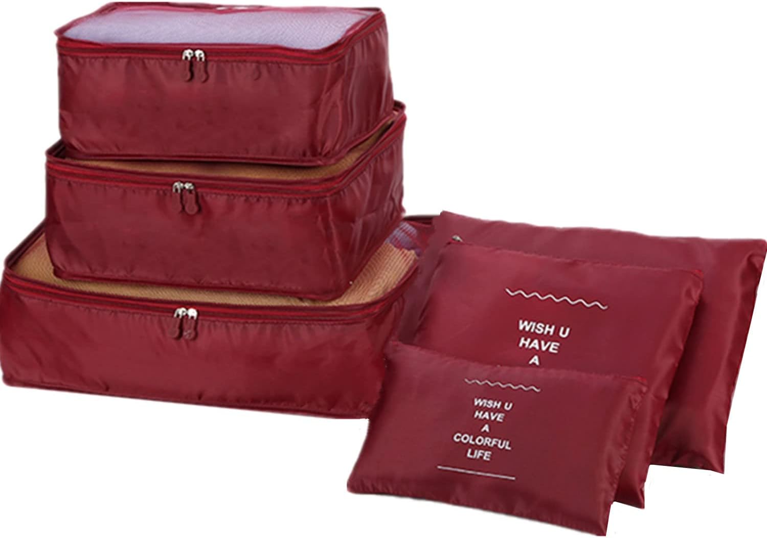 GUIFIER 6 Set Travel Packing Organizers Cubes, Clothes