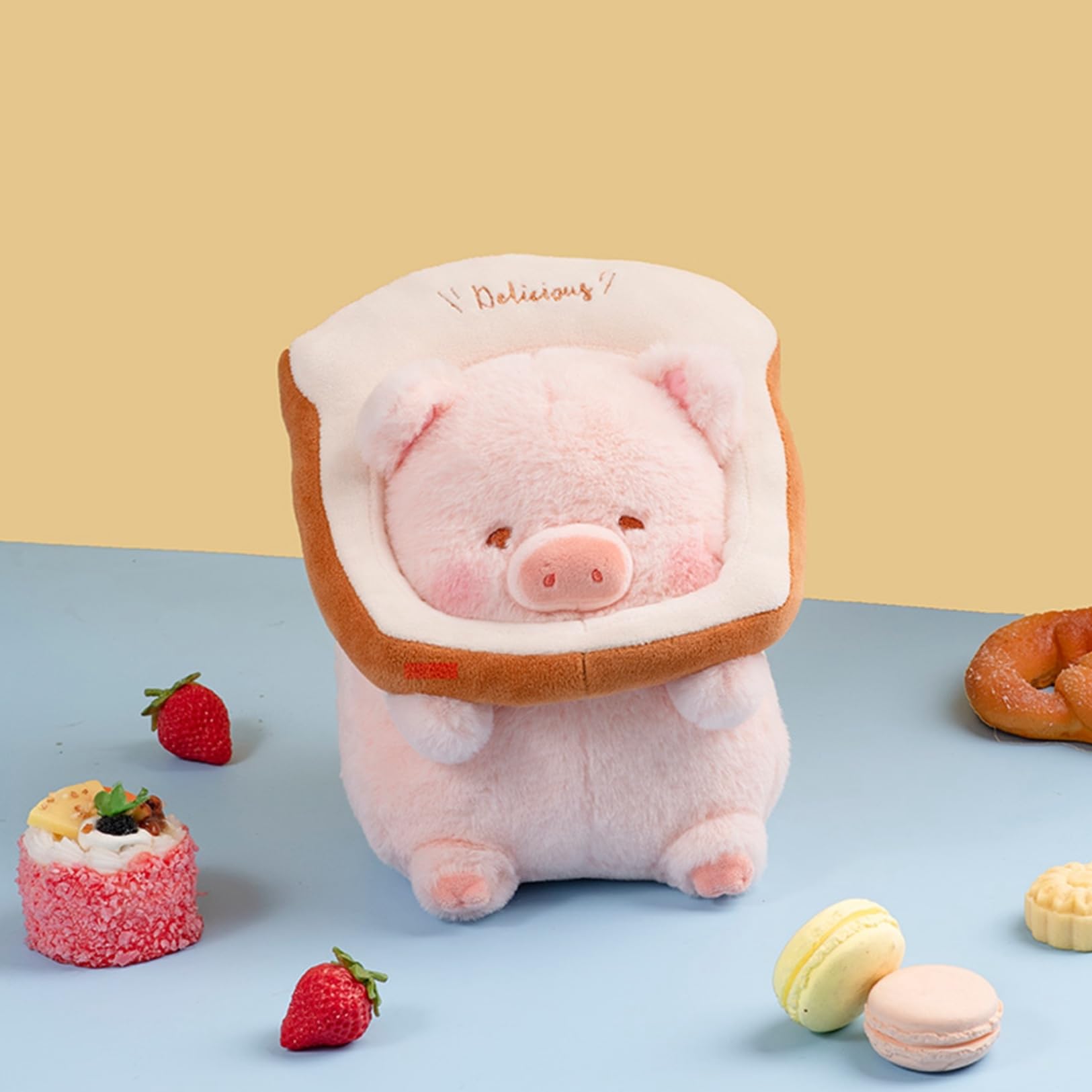 Amazon.co.jp: 縫いぐるみ ぬいぐるみ 食いしん坊の豚 かわいい 面白い  