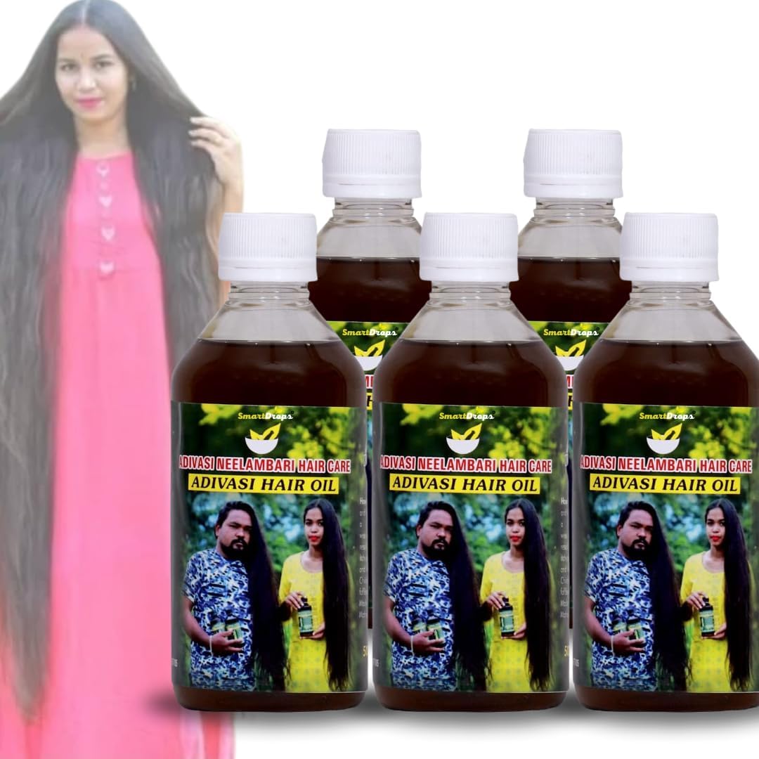 Smartdrops Neelambari Ayurvedic Pure Hair Care Oil | Herbal Hair Oil for Hair Growth | Pure Ayurvedic Herbs | Hair Fall Control Hair Growth Oil | Hair oil damaged hair (pack 5)