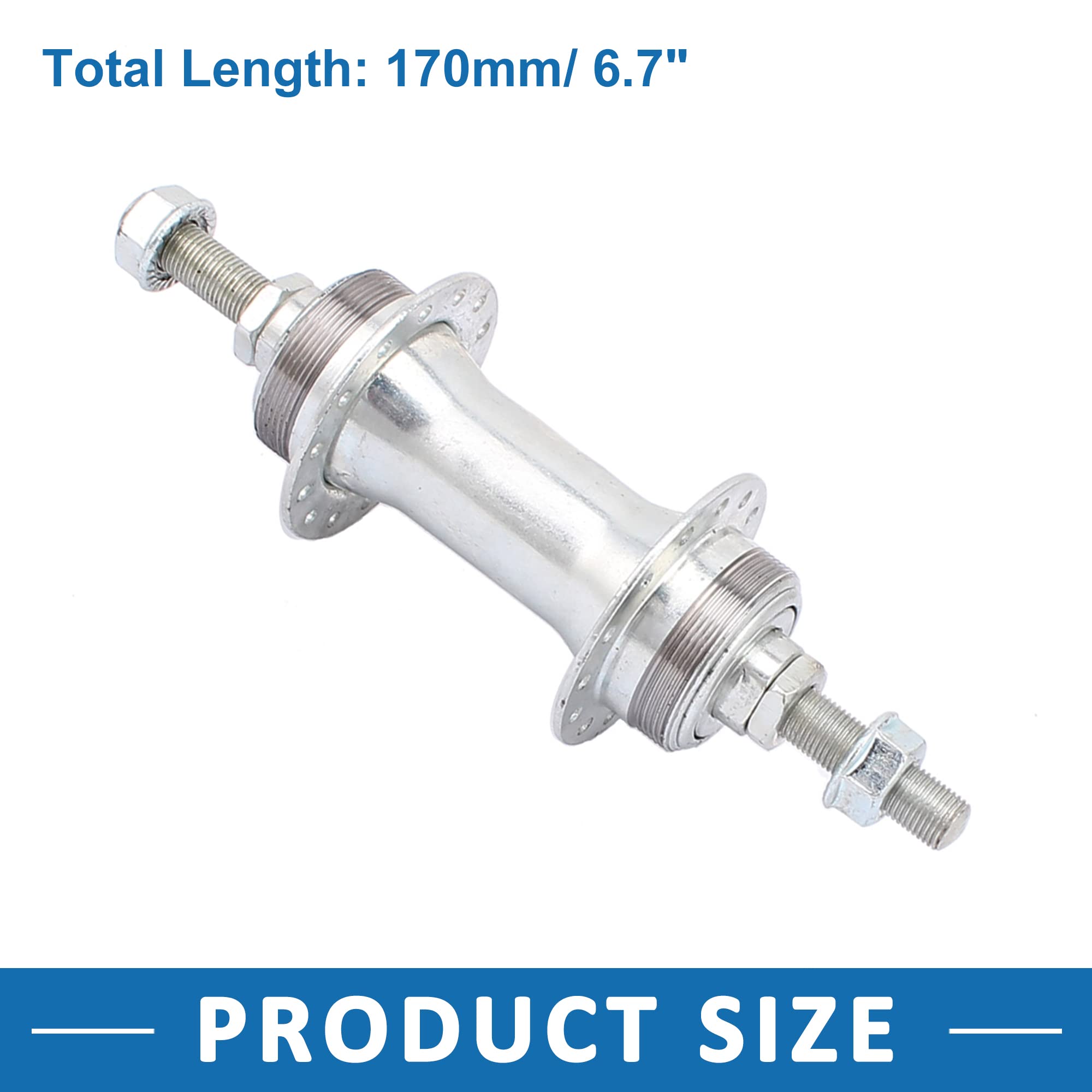 Roue Arrière Vélo 28 X 1 5/8 – Moyeu Acier MV-TEK 305590265 – Argent