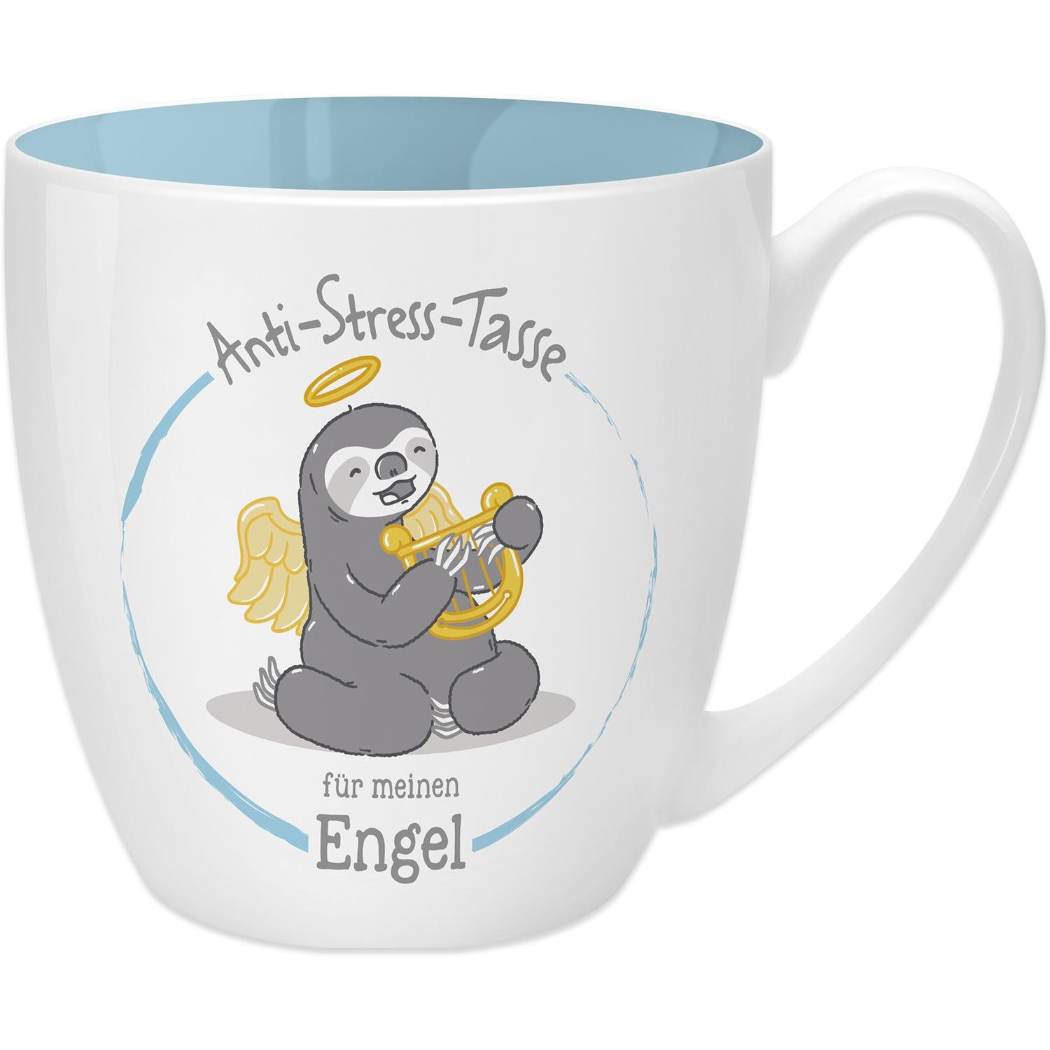 Sheepworld Gruss & CO Anti-Stress Mug with Saying, 45 cl, New Bone China, Gift Thank You 45515