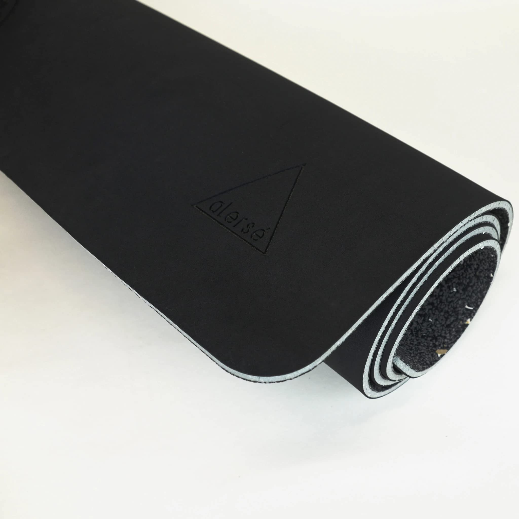 Alerse 8mm 75 Recycled Earth Friendly Midnight Black Yoga Performance Workout Mat Yoga