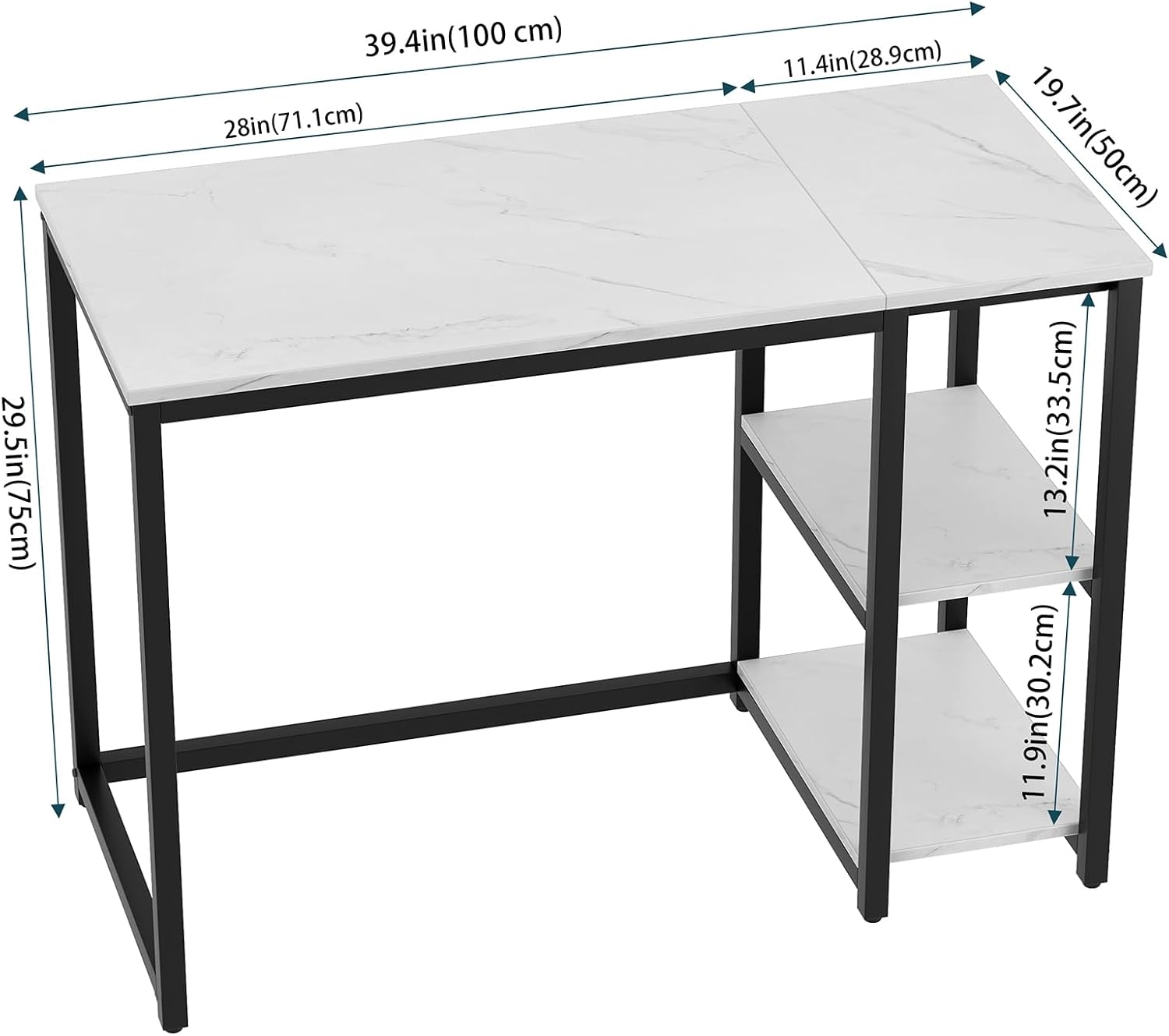 Revamp Your Workspace: SINPAID 40-inch Modern Computer Desk Review