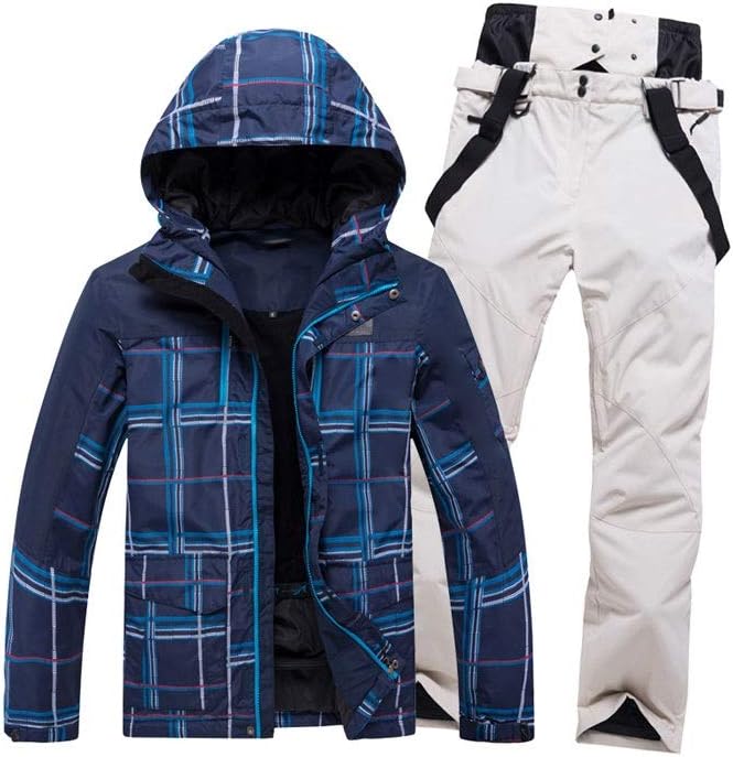 New Thick Warm Men Ski Suit Waterproof Windproof Skiing Snowboarding Jacket Pants Set Winter Snow Wear Suits