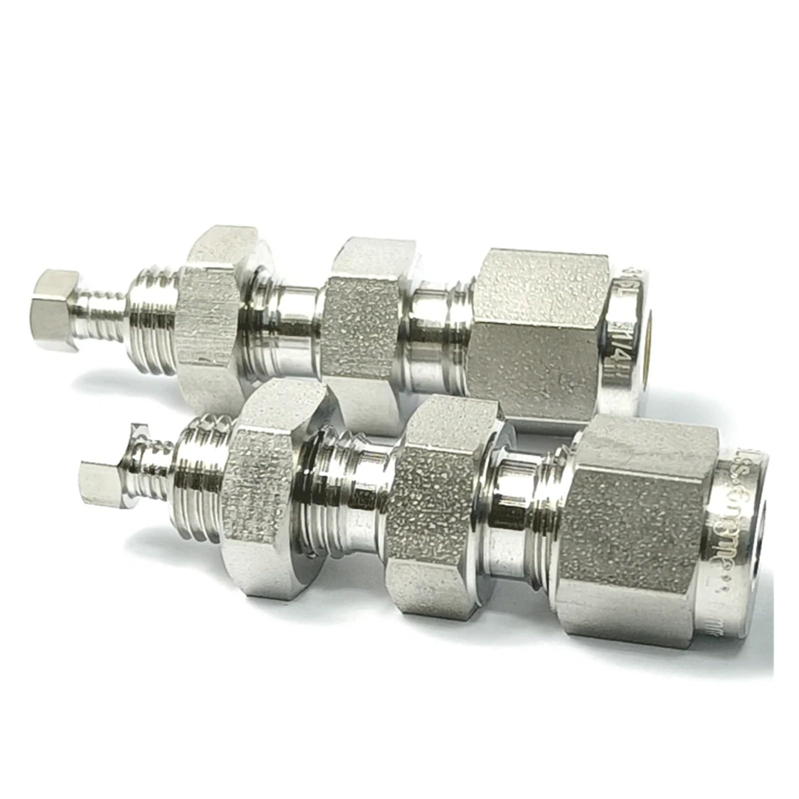 1/16" bis 3mm 6mm 1/8" 1/4" Rohr OD Kompression Union SUS316L Edelstahl Rohr Fitting Stecker Kupplung Adapter(1l4 Inch)