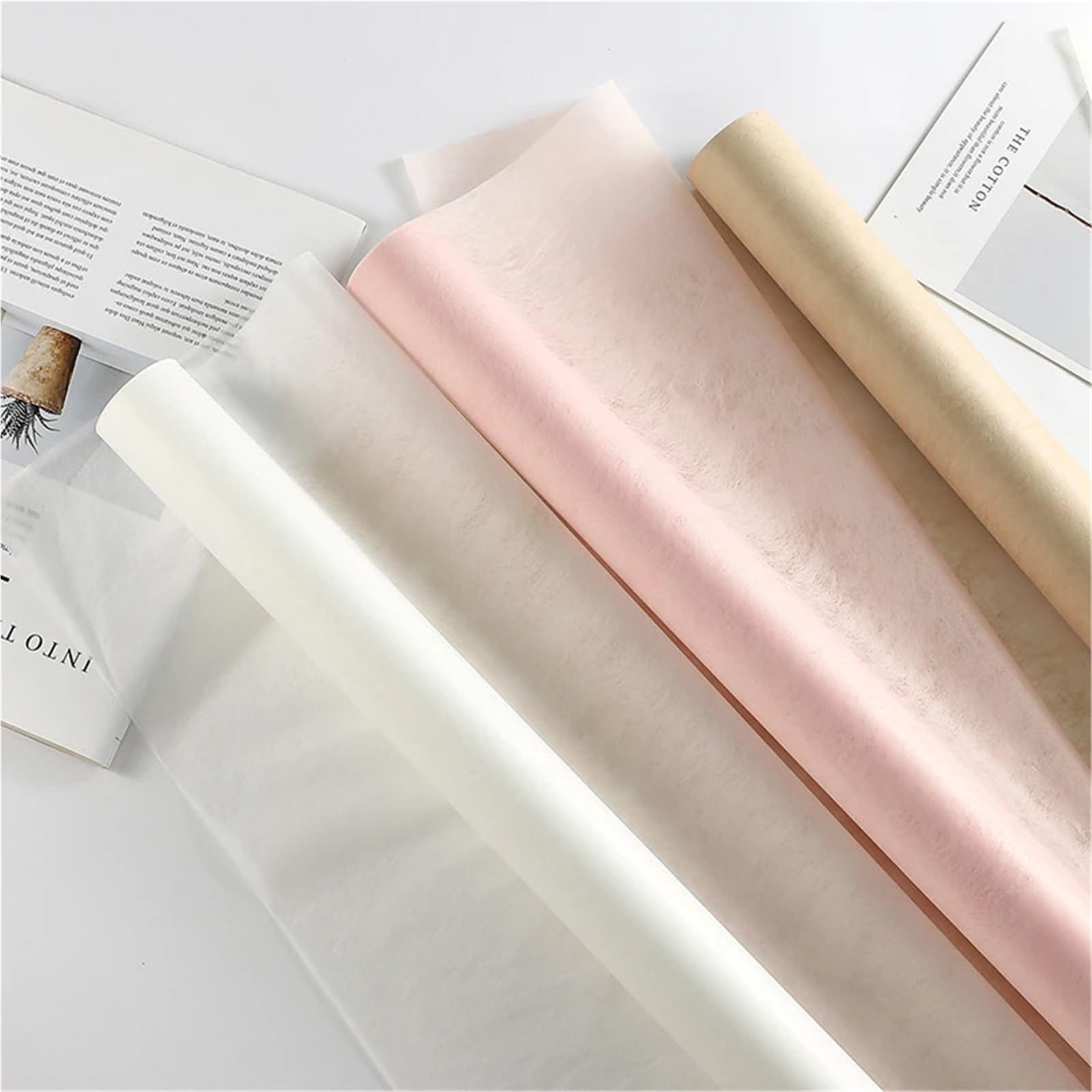 Rouleau de paquet imperméable à l'eau papier fleur enveloppé pour Mariage et Fête