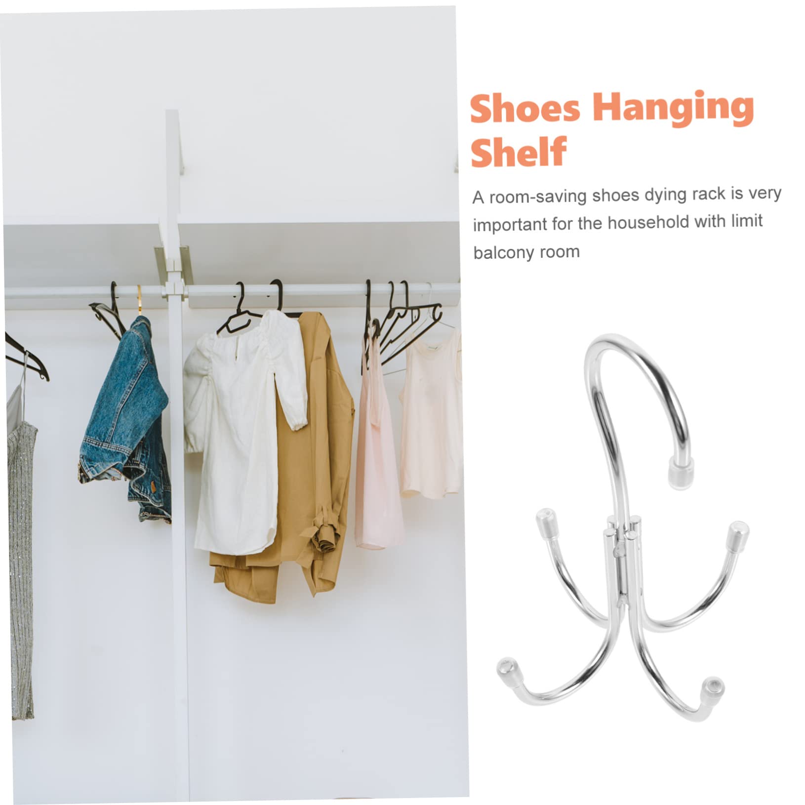 Levemolo Lightweight Rugged Rack Scarf Hangers for Closet Over Door Hook Multi Hook Hanger Shoes Drying